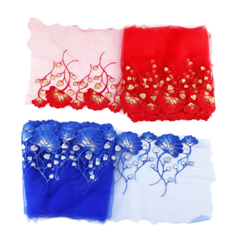 1 ярд красочные кружевная ткань с вышивкой 18 см широкой отделкой инструменты для