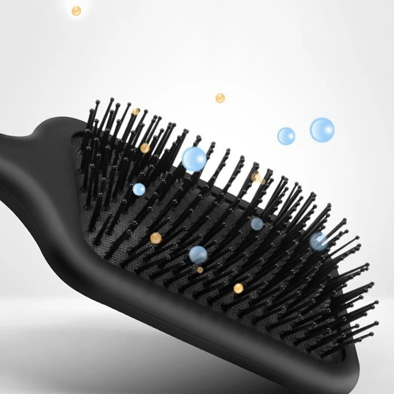 

Girls Hair Scalp Massage Comb Hairbrush Black Women Wet Curly Detangle Hair Brush for Salon Hairdressing Styling Tools
