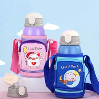 450ml plastic glass childrens kettle borosilicate glass bottle anti scalding anti drop water cup small schoolbag water bottle