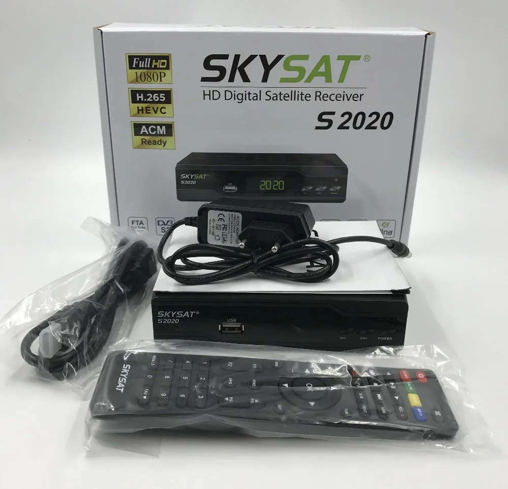 SKYSAT S2020 DVB-S2 H.265 Бразилия Duall тюнер спутниковый ресивер IKS SKS VOD ACM IPTV M3U Xtream-код HDMI