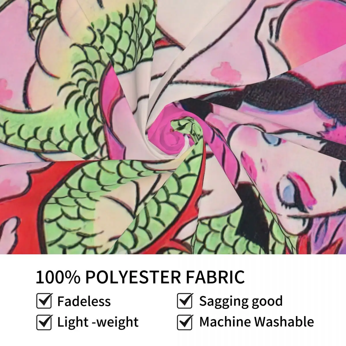 Милый женский розовый гобелен хиппи настенный аниме девушка иллюстрация картина