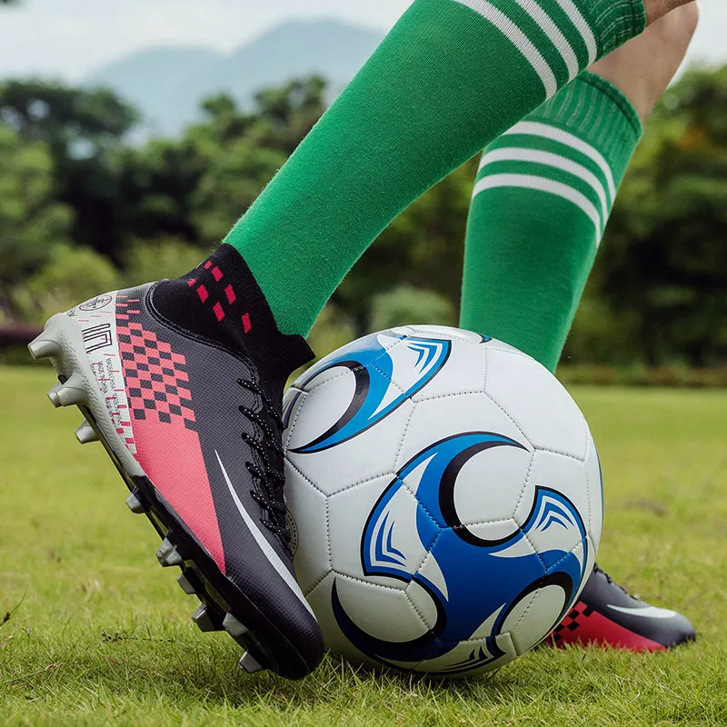 Высокие футбольные бутсы для мужчин профессиональные кроссовки уличные детские