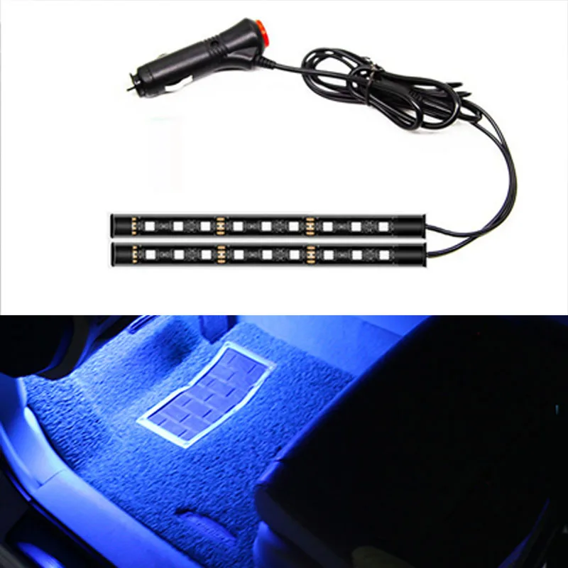 Car interior LED foot sole decoration light strip for Ford Focus Fusion Escort Kuga Ecosport Fiesta Falcon EDGE/Explorer | Автомобили и