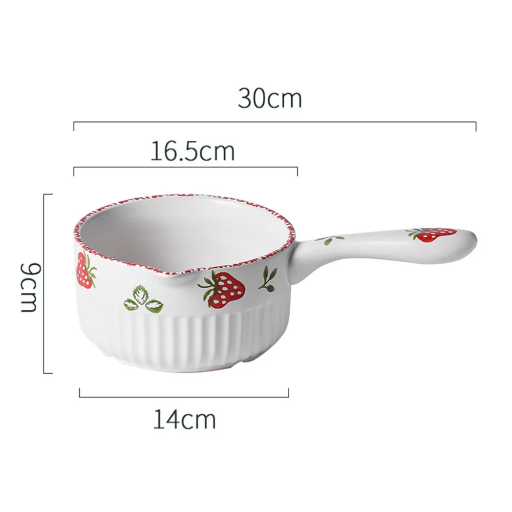 

1pc 1.2L Ceramic Pot Kitchen Stockpot Multi-purpose Baby Food Cooking Pot