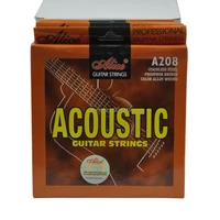 10sets alice acoustic guitar strings phosphor bronze color alloy winding 6 strings set a208l sl