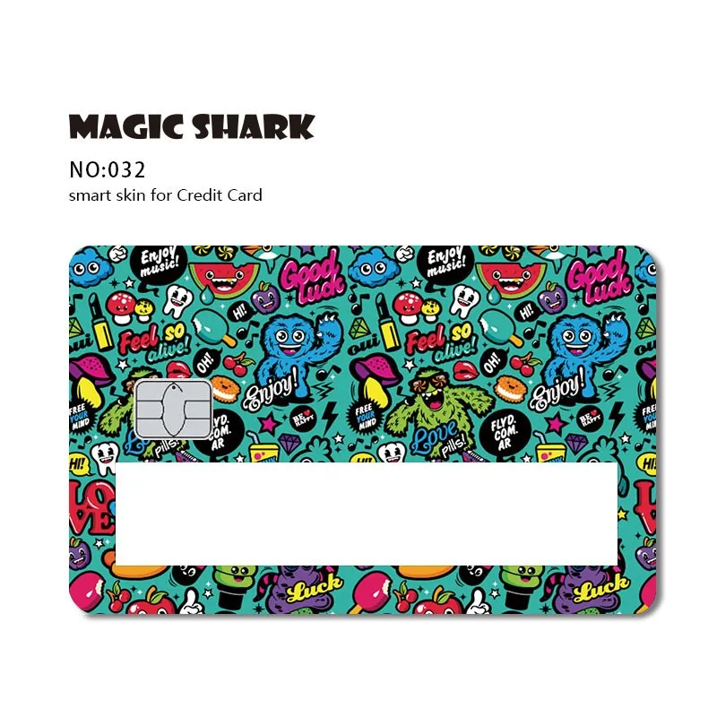 Водостойкая матовая наклейка Magic Shark 2021 Toroto Skull Spide Money Flower Wood Print | Мобильные