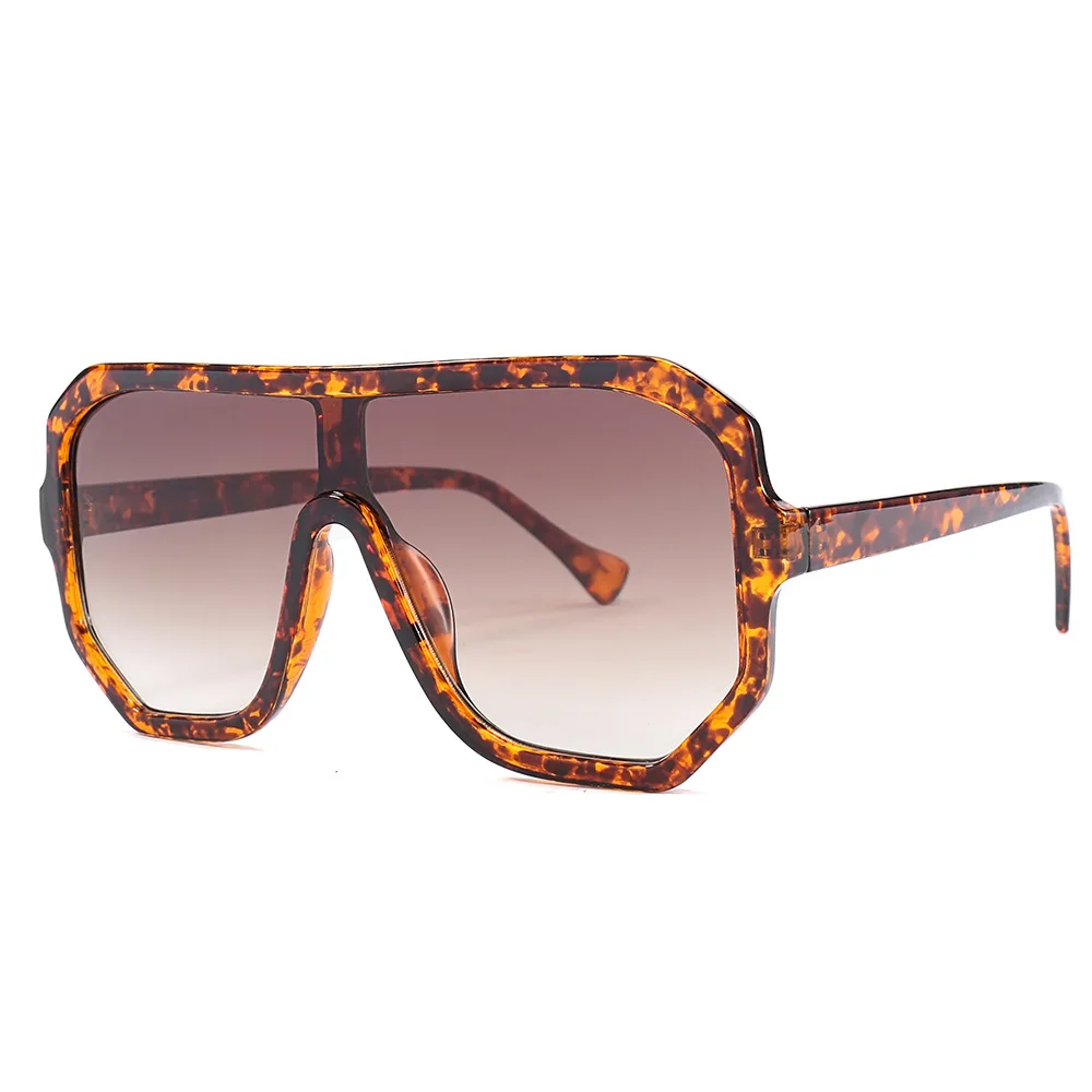 Модные Цветные Квадратные Солнцезащитные очки большого размера для женщин и