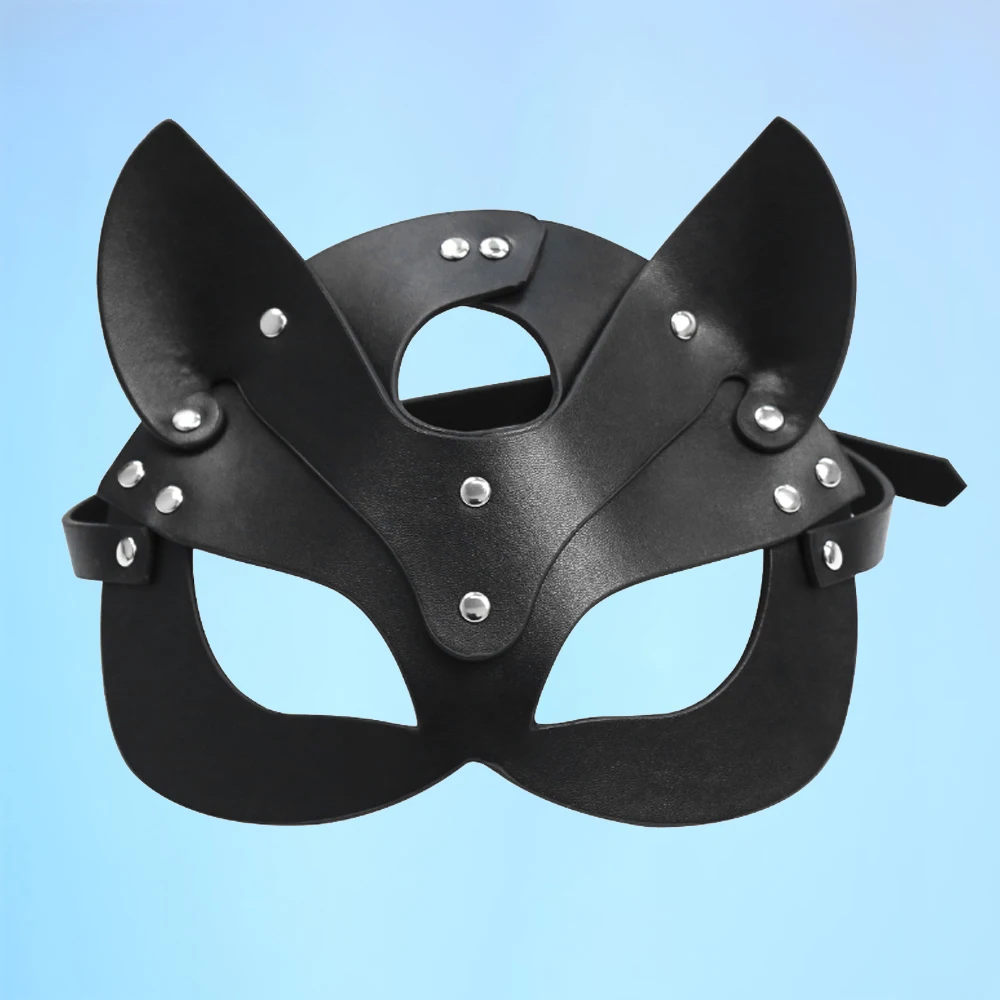 New Leather Mask For Face Women Erotic And Sex Toys Couple Female Cosplay Adult BDSM Game Masquerade Party Face Masks