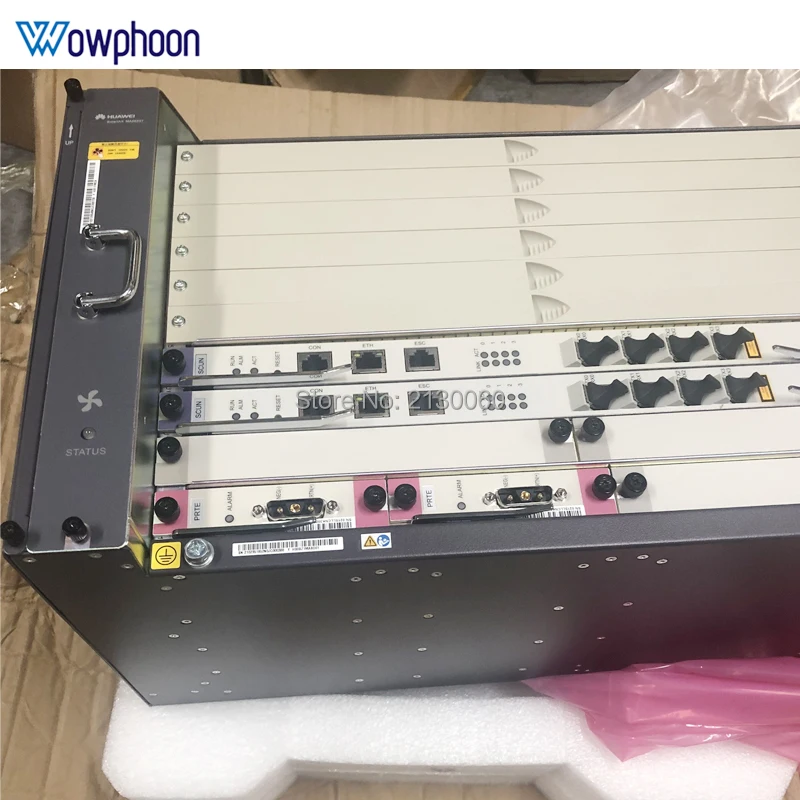 Fibra olt Huawei GPON OLT MA5683T волоконно-оптическое оборудование с шасси + вентилятор 2 * SCUN PRTE