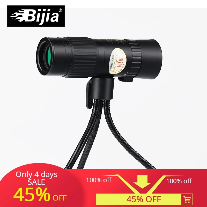 BIJIA 15 80x25 окуляр с монокулярным телескопом портативный и масштабируемый мини