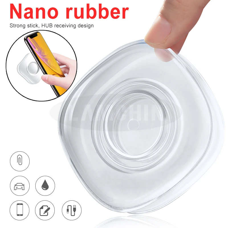 Держатель для телефона многофункциональная нано-наклейка органайзер кабеля