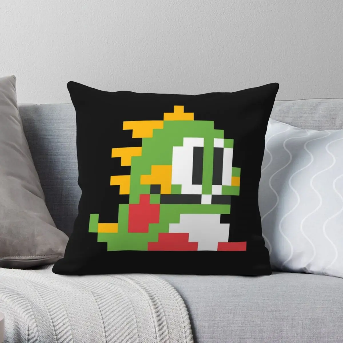 

Bubble Bobble Square Pillowcase Polyester Linen Velvet Pattern Zip Decor Pillow Case Room Cushion Cover 45x45