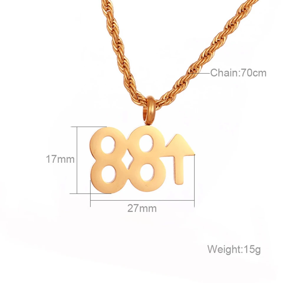 Ожерелье мужское из титановой нержавеющей стали Классическая цепь в стиле