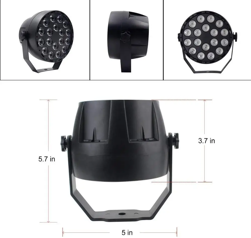 DMX512 Дискотека УФ светильник 18 светодиодов Ультрафиолетовый сценический эффект s
