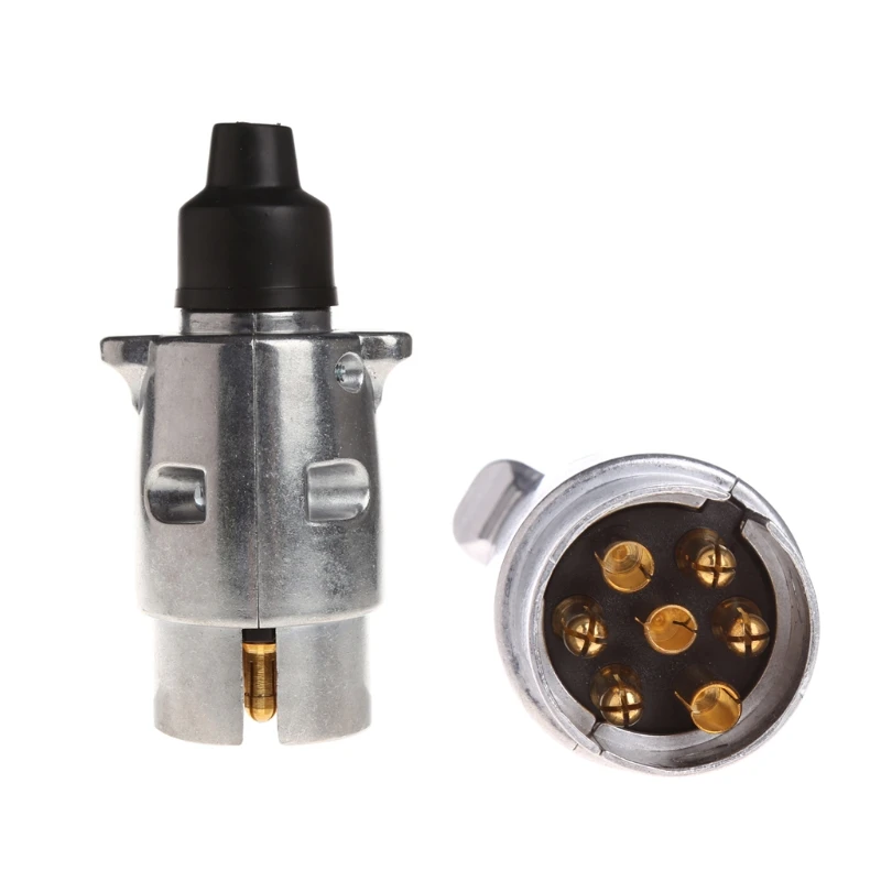 7 ходовой круглый алюминиевый соединитель RV стиль светильник трейлер вилка