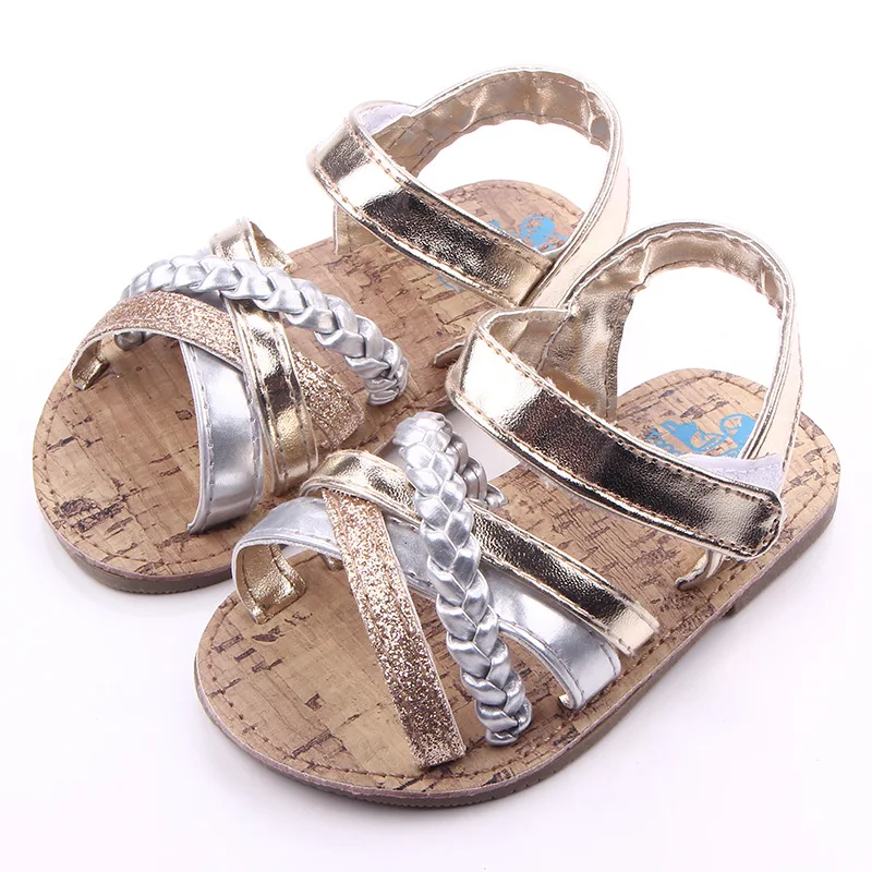 Baby Summer Sandals for Newborn Breathable  Fashion Sweet Princess Shoes Casual Toddler Soft Anti-Slip Comfortable Flat Sandal