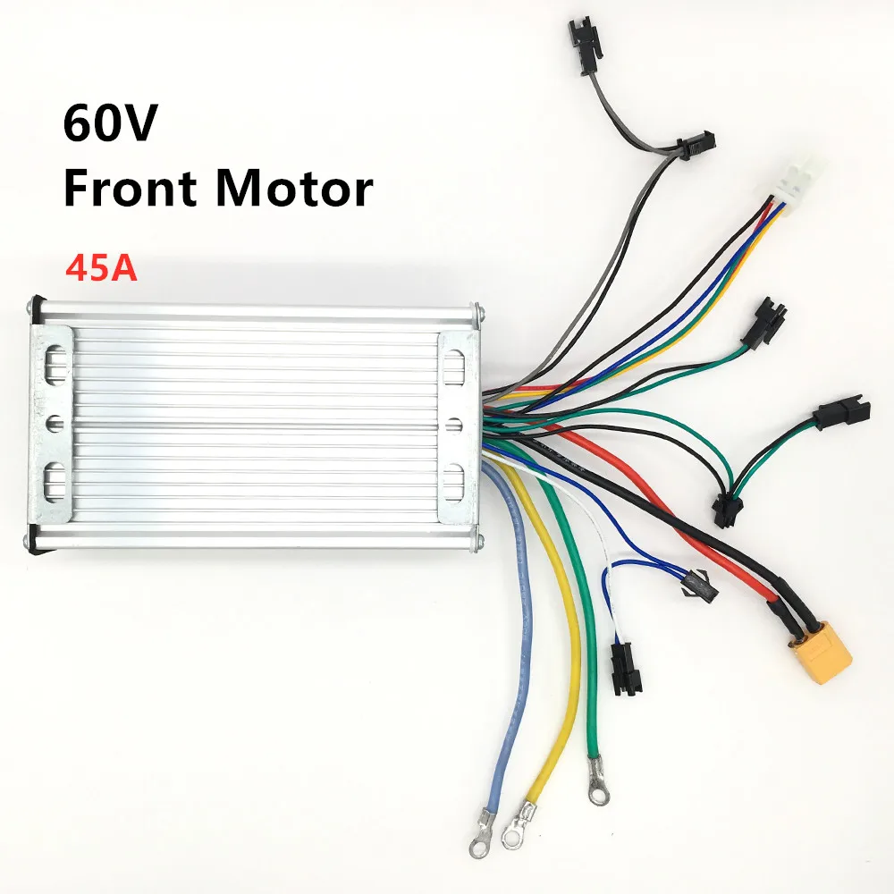 60V/72V 45A контроллер дисплей ускорителя для двух двигателей 3200w5600w 6000w 7000W