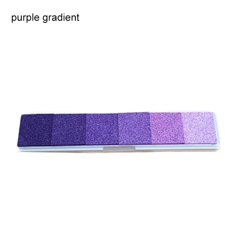 purple gradient Чернильный коврик Сделай Сам Скрапбукинг на масляной основе отпечаток пальца резиновый штамп нетоксичный старинные ремесла градиентный цвет офисные аксессуары - Цвет: purple gradient