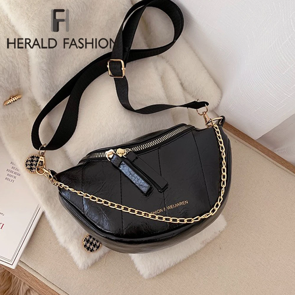 Женская маленькая сумка мессенджер на цепочке модные качественные сумки через