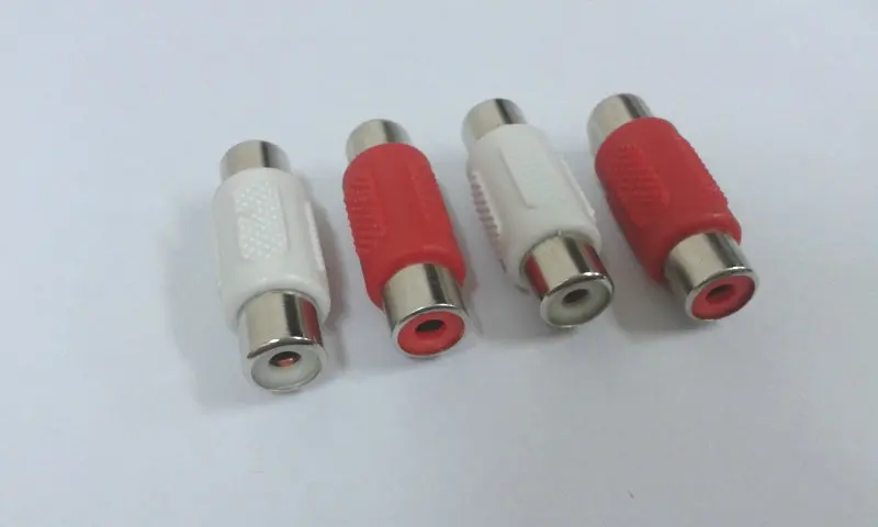 

50 pcs RCA Female to Female Adapter Jack AV Cable Joiner Coupler Audio Video Connectors