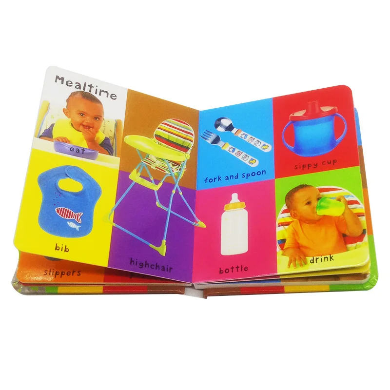 Первую очередь на английском языке 100 словами детская книга доска для обучения