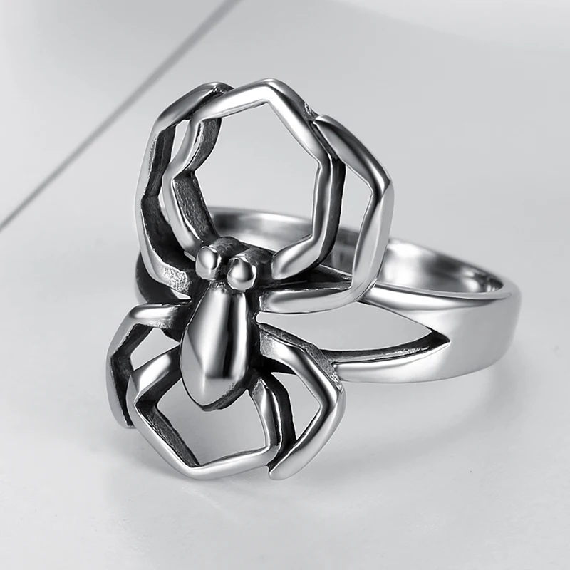 Размер 5-11 крутые украшения в стиле панк готихэллоуин винтажные из нержавеющей