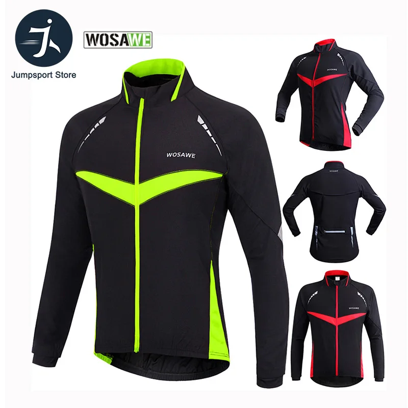 Зимние велосипедные куртки WOSAWE Chaqueta Rompevientos теплая велосипедная одежда