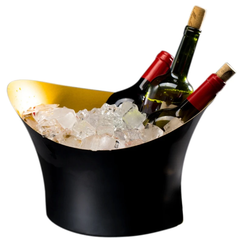 

Single-Layer Ingot Champagne Bucket Red Wine Ice Bucket Bar KTV Night Beer Bucket Western Wine Bucket