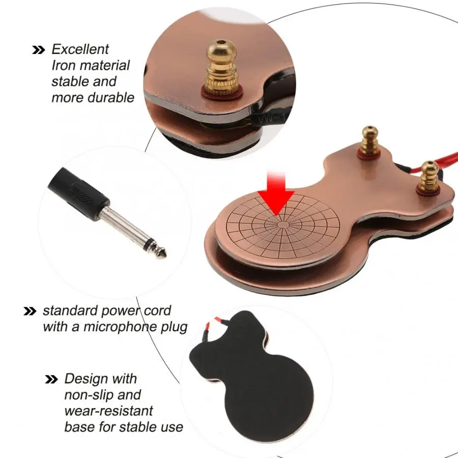 Железный Компас для перманентного макияжа Педальный переключатель тату