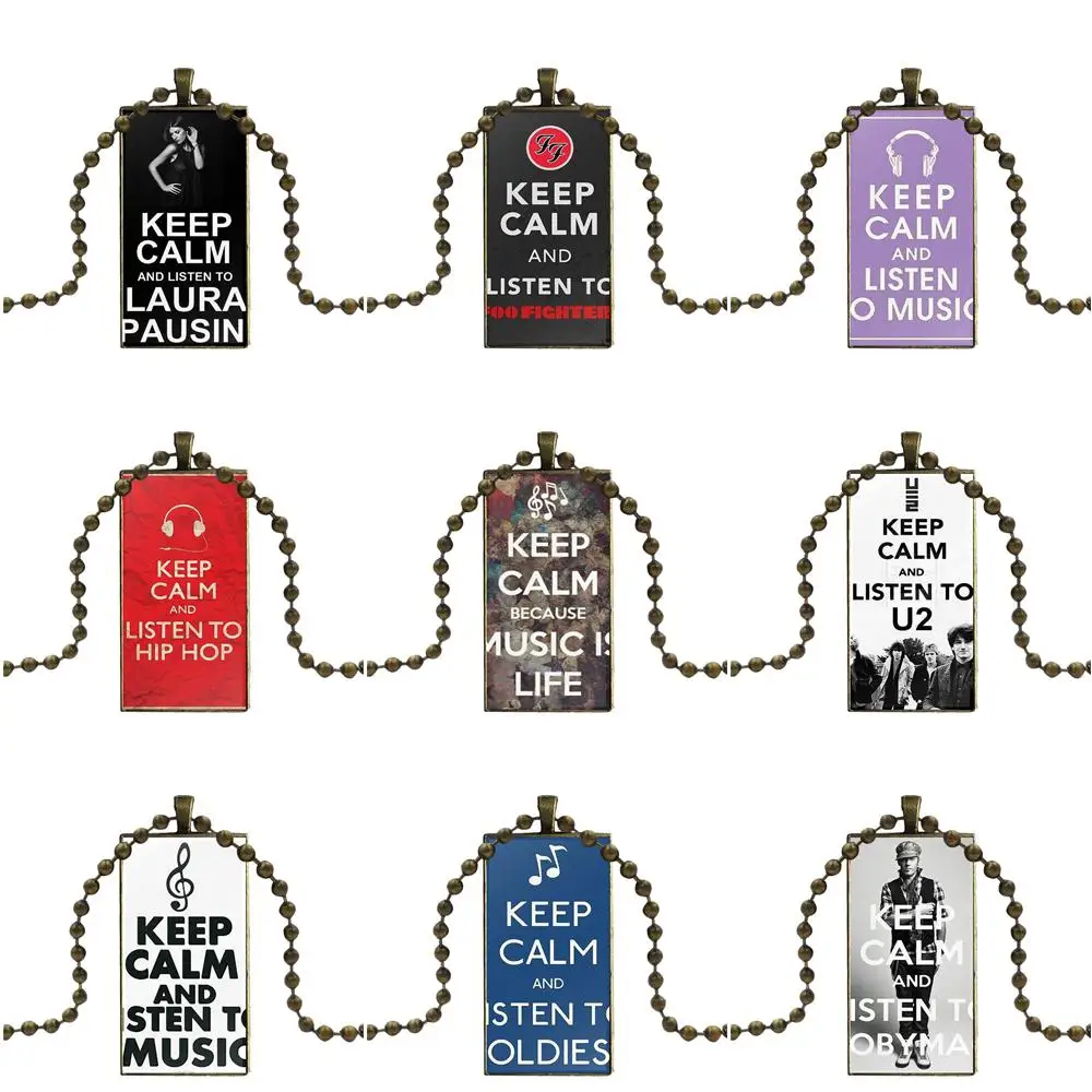 Сохраняйте спокойствие и слушайте музыку для женщин Детская бижутерия со