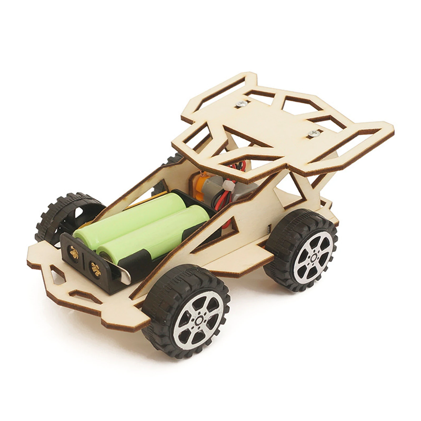 Сборка «сделай сам», гоночный Деревянный электрический автомобиль, модель блока «сделай сам», детская сборная игрушка, набор для научных экспериментов, Детский развивающий набор