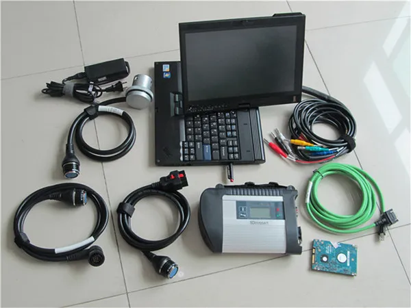 

Сканер OBD2, 12 В/24 В, для автомобилей bens, грузовиков, с жестким диском 2021,03 в, для ноутбука X200t, диагностический инструмент sd C4