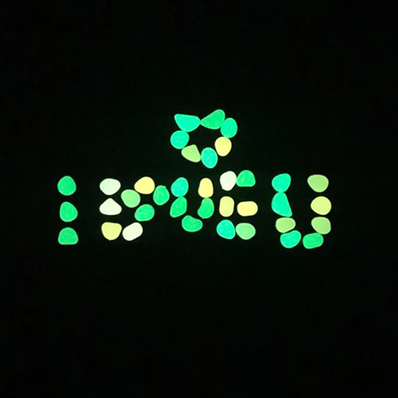 

20PCS Resin Artificial Luminous Stones Valentine's Surprise Wedding Garden Decoration Glow Stones Rocks Pebble Lawn Garden Yard
