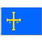 Флаг Астурия 60x9 0 см90x15 см120x180 см баннер 100D полиэстер латунные люверсы флаг под заказ для помещений и улицы
