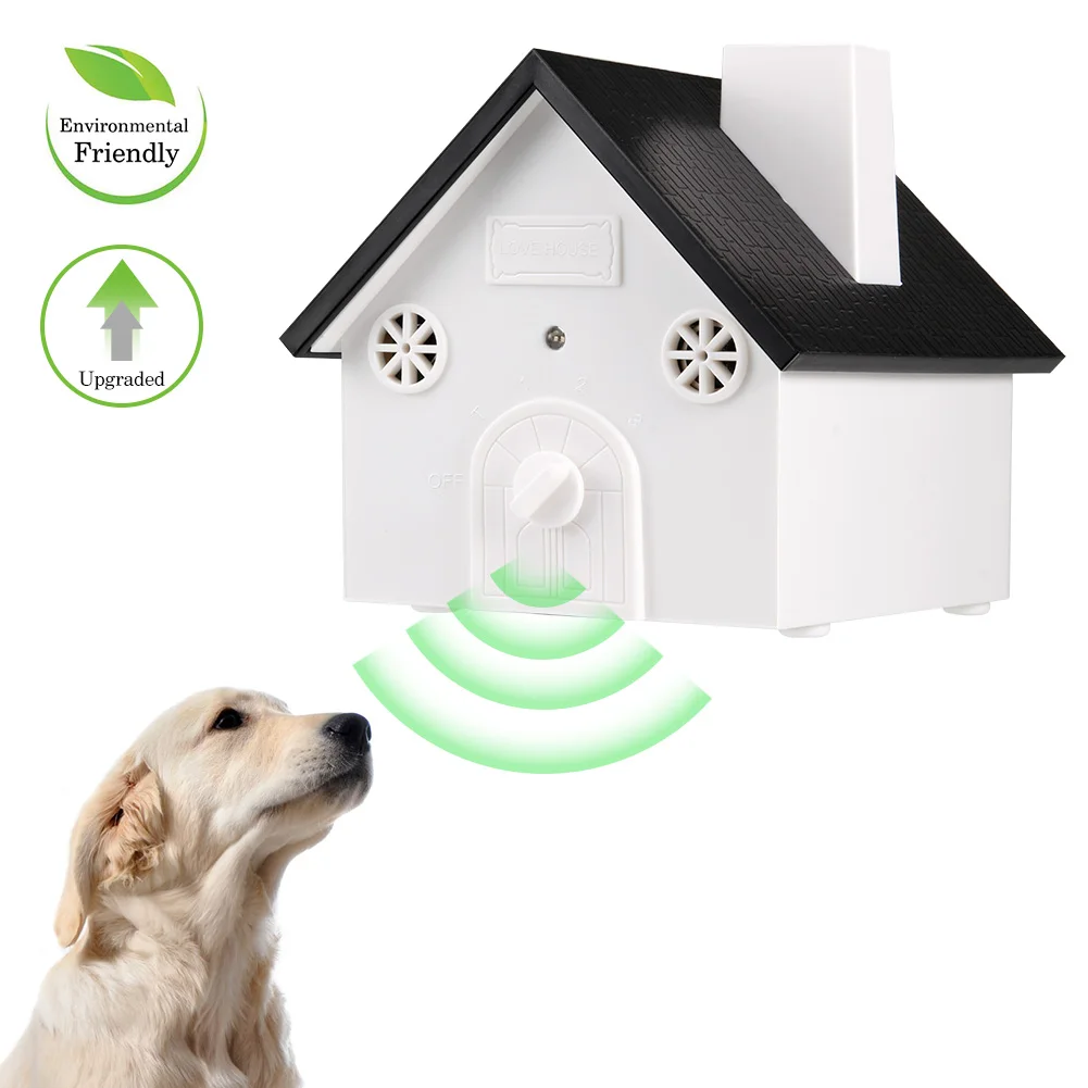 

Outdoor Ultrasonic Dog Anti Barking Stop Bark Device Birdhouse Shape Dogs Training Repeller Control Tool Ошейник Для Собак