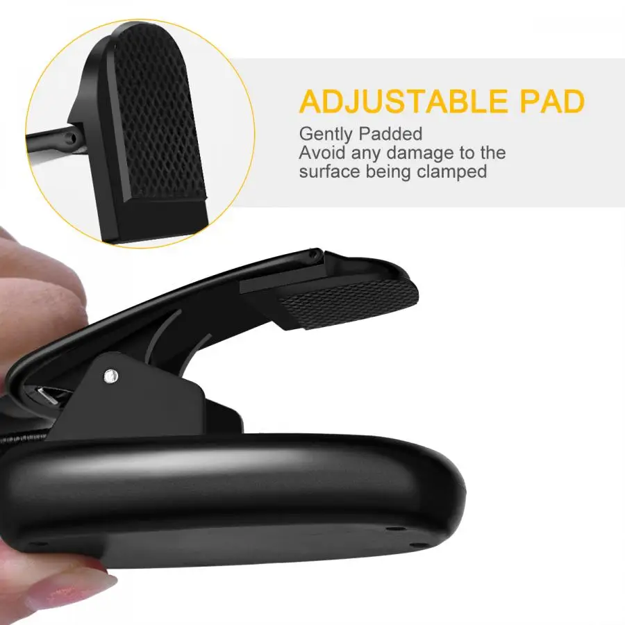 Ламсветильник для чтения с 14 светодиодами и зарядкой от USB лампа гибким зажимом