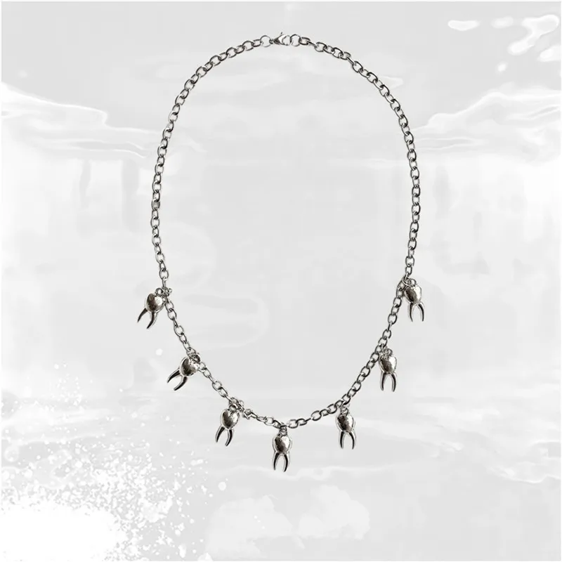 Модное готическое винтажное ожерелье в рубчик анатомический скелет сердце