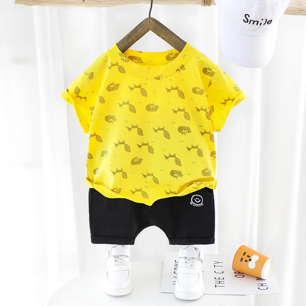 2 шт. футболка с коротким рукавом и шорты для мальчиков |