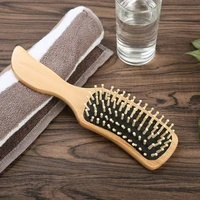 wooden hairbrush airbag comb head massage meridian wood combs massager home anti static hair loss long curly hairbrush