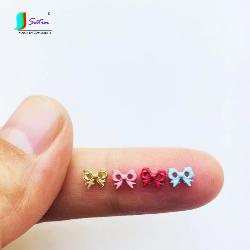 4 мм Золотой Розовый Красный Синий Мини Супер маленький лук металлическая пряжка