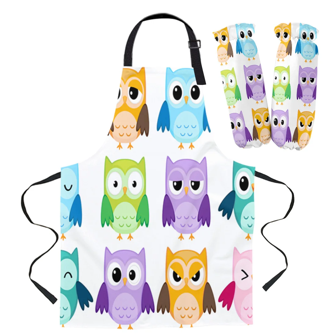 С рисунком Совы Милый дизайн фартук Кухня бытовой уборки сарафан дом Пособия по