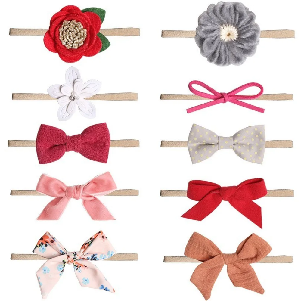 Мягкий эластичный нейлоновый бандаж для волос повязка на голову бант-тюрбан