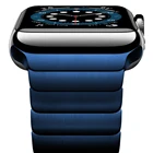 Ремешок из нержавеющей стали для apple watch 7, 45 мм, 41 мм, 6, 44 мм, 40 мм, 5, 4, se, ремешок для iwatch 3, 2, 42 мм, 38 мм, синий
