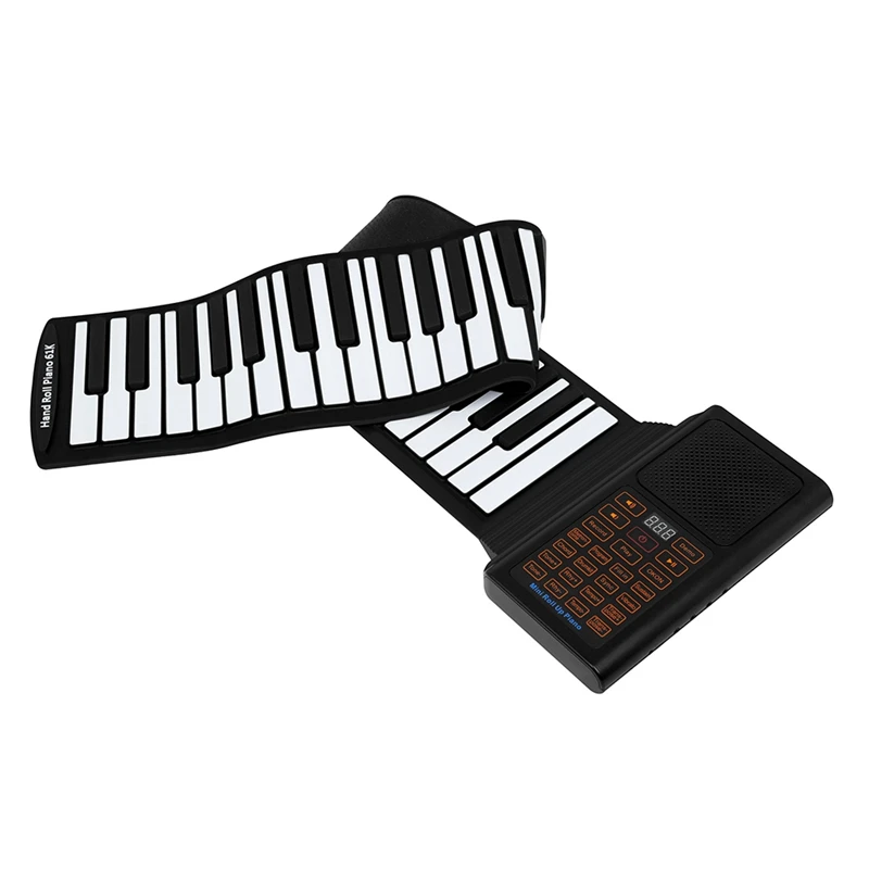 

61 Keys Portable Piano Electric Piano Keyboard Hand Roll Piano Foldable Piano Keyboards Roll Travel Piano,US Plug