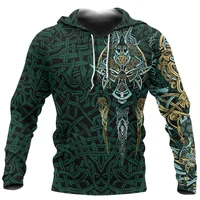viking pattern hoodie 3d all over printed for menwomen springautumn casual pullover zip hoodies streetwear dropshipping