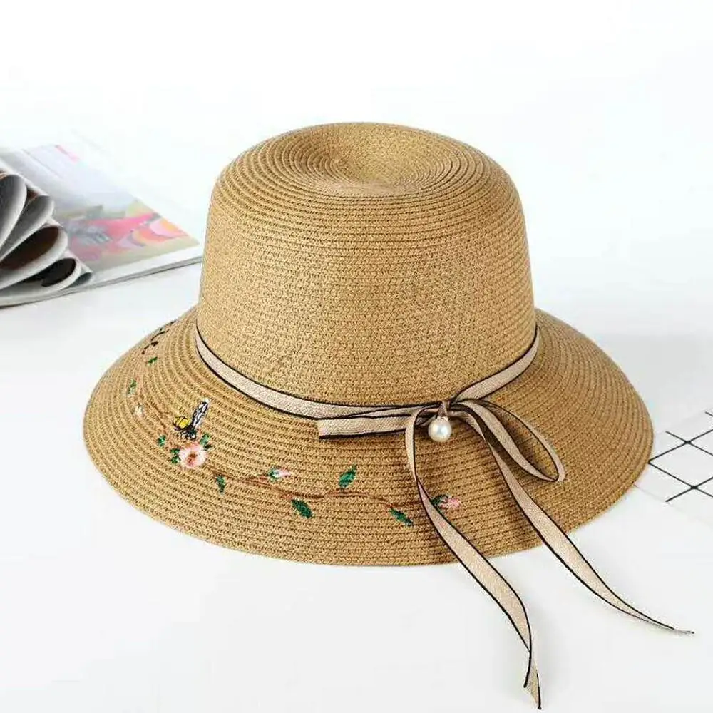 Yo Young Women Raffia соломенные шляпы от солнца пляжная шляпа женская летняя большая с