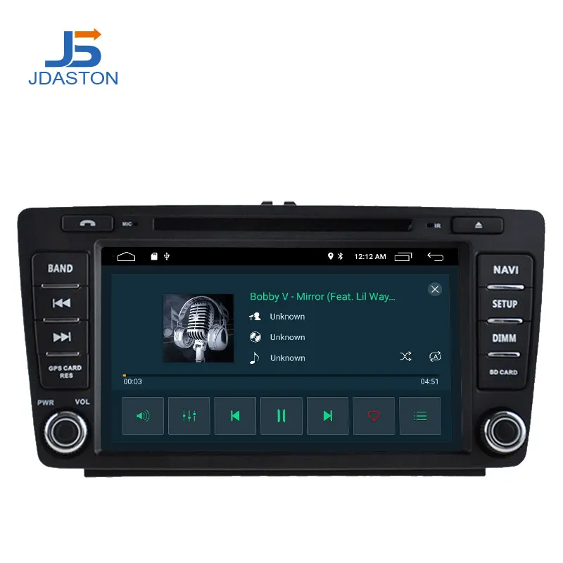 JDASTON 8 дюймов Android 10,0 автомобильный dvd-плеер для SKODA Octavia 2009-2013 gps навигация Мультимедиа Стерео 2 Din автомагнитола ips wifi