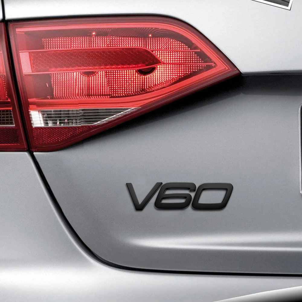 

Car Rear Trunk 3D Letters Logo Nameplate Sticker ABS For VOLVO XC60 XC90 V40 V60 S80 S60 T4 Tailgate Badge Replace Accessories