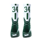 Толстые спортивные короткие носки No34 Giannis, баскетбольный игрок Antetokounmpo с цифровым номером команды Milwaukee, тридцать четыре
