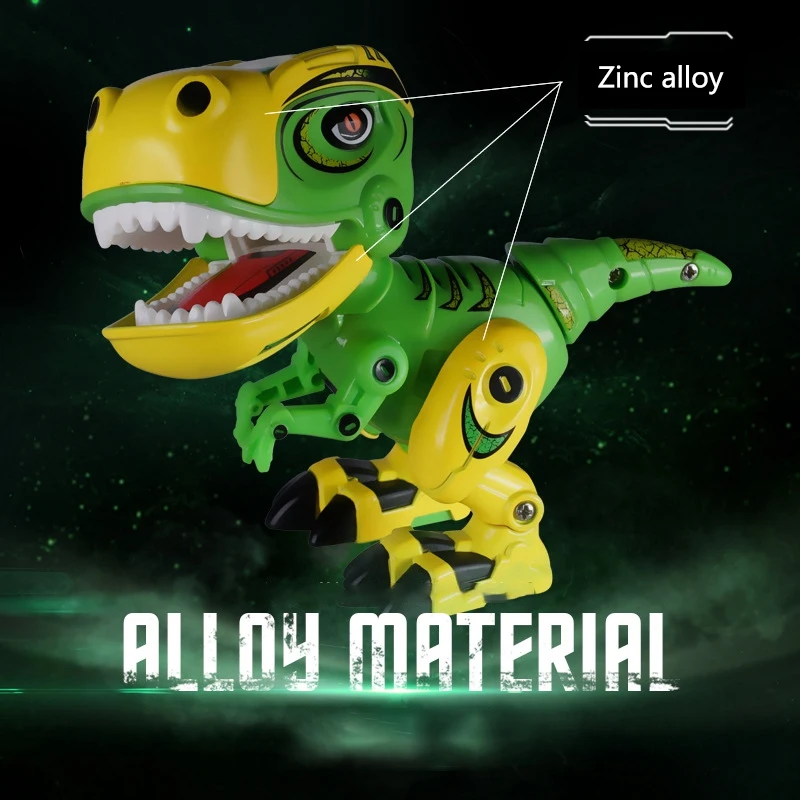 

Alloy Electric Dinosaur Action Toy Children Figures Body Dinosaur Model Tyrannosaurus Kids Toy with Sound Light